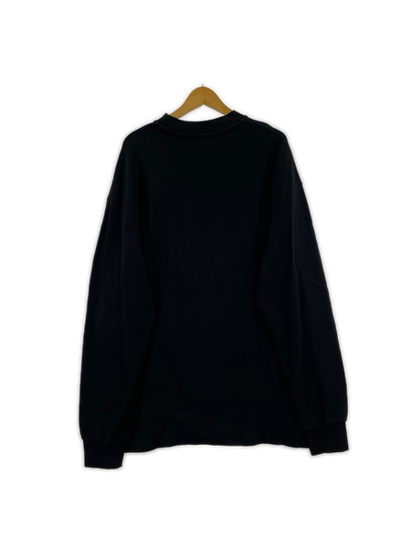 DRIES VAN NOTEN 19ss カンガルーポケット オーバーサイズスウェット M ブラック