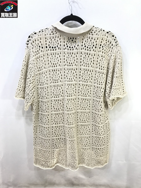 STUSSY/22SS/Crochet Shirt/M/ステューシー/ベージュ/シャツ｜商品番号