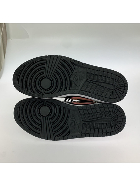 NIKE スニーカー Air Jordan 1 Low Grey/Black/Pink 26.5cm