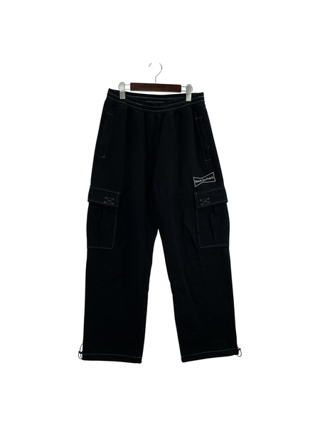 BLACK EYE PATCH パンツ スウェット カーゴパンツ 黒 L