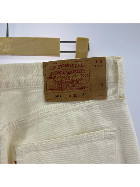 Levi's デニム・ジーンズ 501 フィリピン製 白 (32)