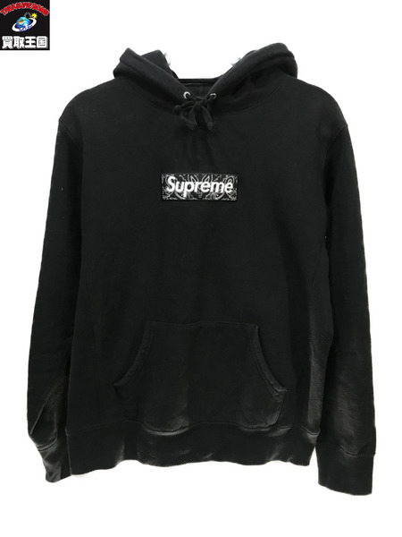 Supreme Bandana Box Logo Hooded Sweatshirt/S/黒/シュプリーム 