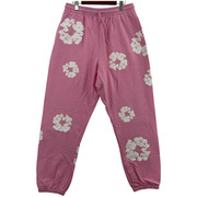 DENIM TEARS COTTON WREATH SWEATPANT PINK フラワースウェットパンツ XL