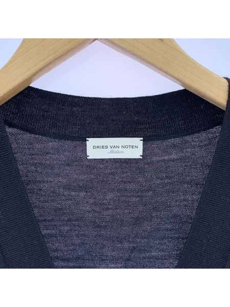 DRIES VAN NOTEN ジレ・ベスト ウールベスト M ブラック