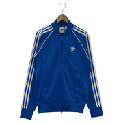 adidas トラックジャケット BLU M