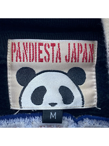 PANDIESTA JAPAN アメフトパンダ スウェットスタジャン M 黒×白