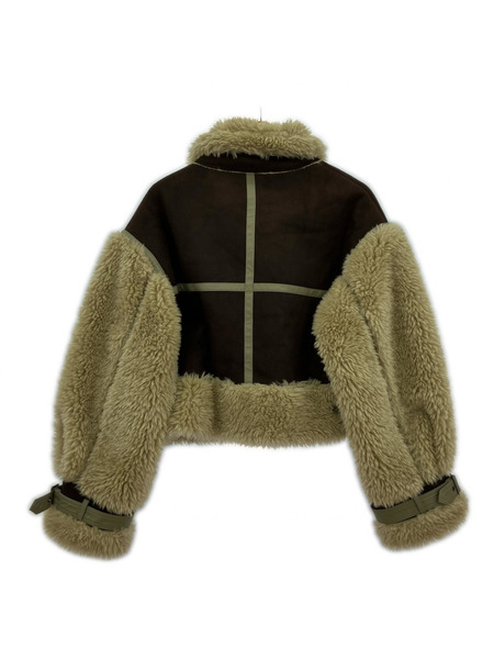 MURUA ジャケット ボアスリーブフェイクムートンジャケット[値下]
