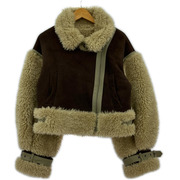 MURUA ジャケット ボアスリーブフェイクムートンジャケット