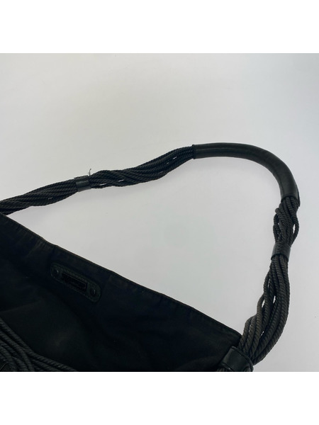 DIESEL 00s アーカイブ レザーロープ ワンショルダーバッグ 黒