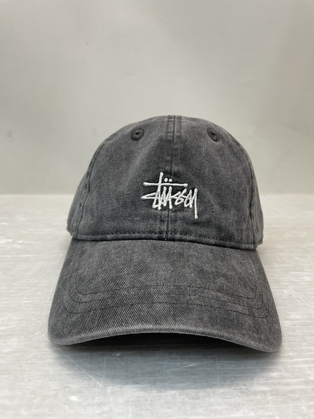 STUSSY Basic Washed Low Pro Cap CHARCOAL