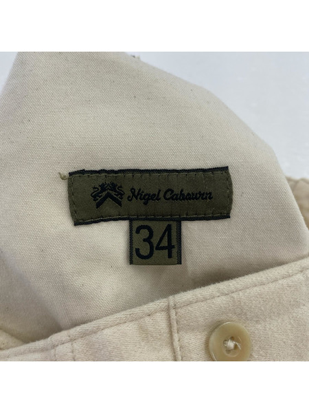 Nigel Cabourn パンツ コットン ベイカーパンツ ベージュ(34)