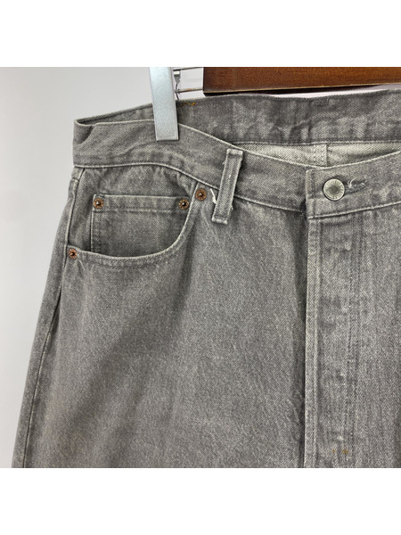 80s Levi's USA製 501-0652 先染メブラックデニムパンツ 36/34