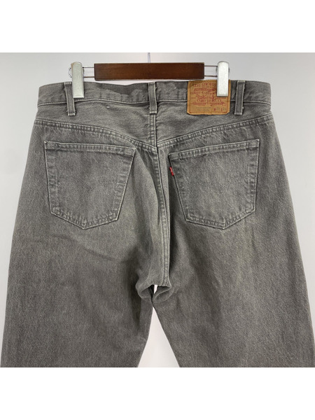 80s Levi's USA製 501-0652 先染メブラックデニムパンツ 36/34