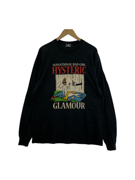 HYSTERIC GLAMOUR MISS HYSTERIC GARDEN LSカットソー 黒 L