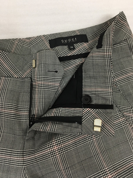 GUCCI　スラックス（38）チェック