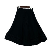 COMME des GARCONS ウール縮絨ロングスカート 黒 GP-S056 AD2005