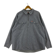 old ben davis hickory harf zip work shirts XL