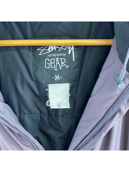 STUSSY ダウンジャケット 00s GEAR サーモライト 中綿フードジャケット sizeM[値下]