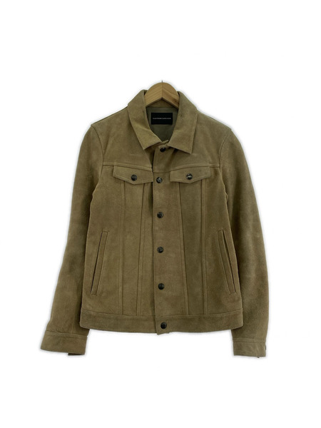 LOUNGE LIZARD レザージャケット スエードトラッカージャケット ベージュ 2