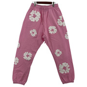 DENIM TEARS COTTON WREATH SWEATPANT PINK フラワースウェットパンツ M