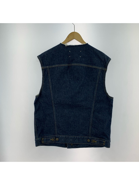 MAISON MARGIELA デニムジャケット 22SS ノーカラーデニムベスト