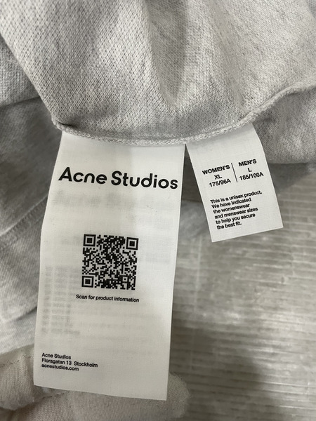 Acne Studios 25SS エンボスロゴL/Sカットソー L グレー