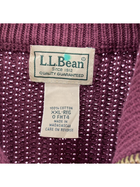 L.L.Bean　ドライバーズニット　ボルドー　XXL