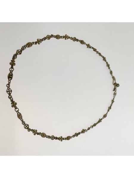 ネックレス SV925 クロス 王冠 ネックレス