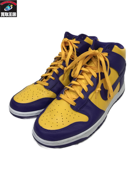 最短出荷新品29cm Nike Dunk Lakersナイキ ダンク レイカーズ 靴