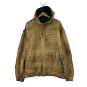 STUSSY パーカー 00s タイガーカモロゴ ベージュ系(L)