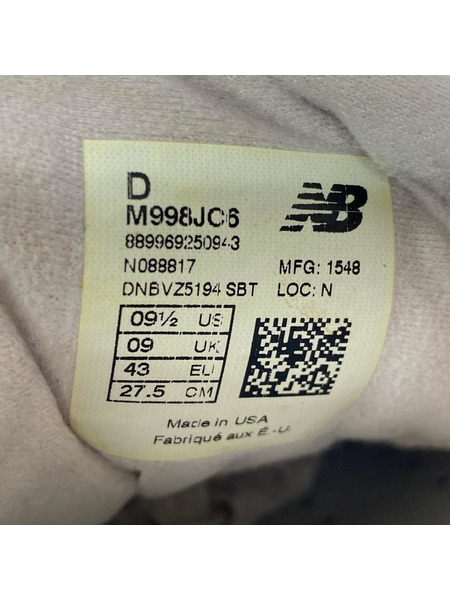 NEW BALANCE スニーカー ×J.CREW 998 Midnight Moon