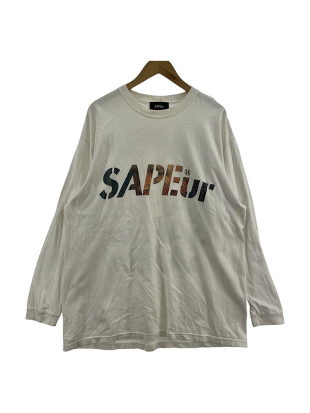 SAPEur L/Sカットソー/両面プリント/ゴッホ/XL