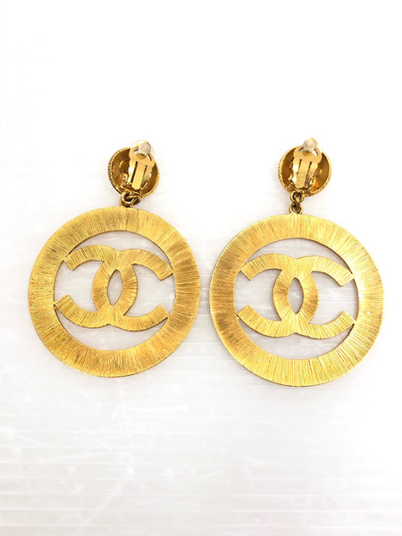 CHANEL ココマーク スウィングビッグイヤリング ※イヤーカフに破損あり