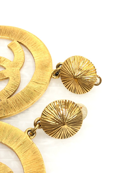 CHANEL ココマーク スウィングビッグイヤリング ※イヤーカフに破損あり