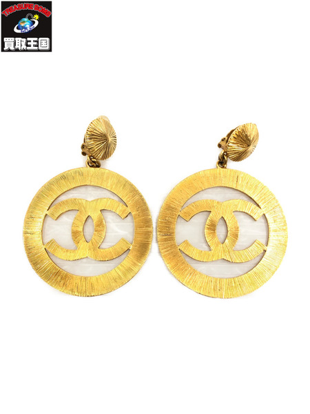 CHANEL ココマーク スウィングビッグイヤリング ※イヤーカフに破損あり