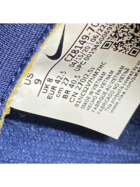 NIKE スニーカー dunk hi イエロー×ネイビー 27cm