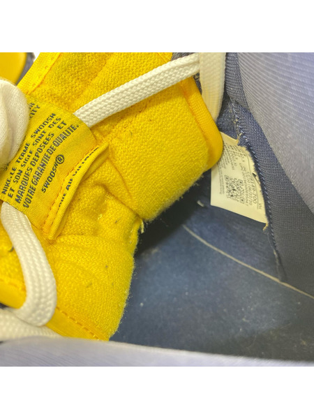 NIKE スニーカー dunk hi イエロー×ネイビー 27cm