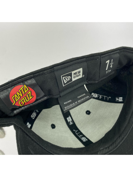 SANTA CRUZ キャップ NEW ERA 3HANDS 黒