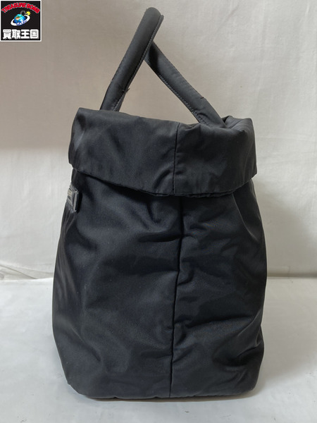 ハンドバッグ PRADA テスート　2WAY リバーシブル　ナイロン　トートバッグ　黒
