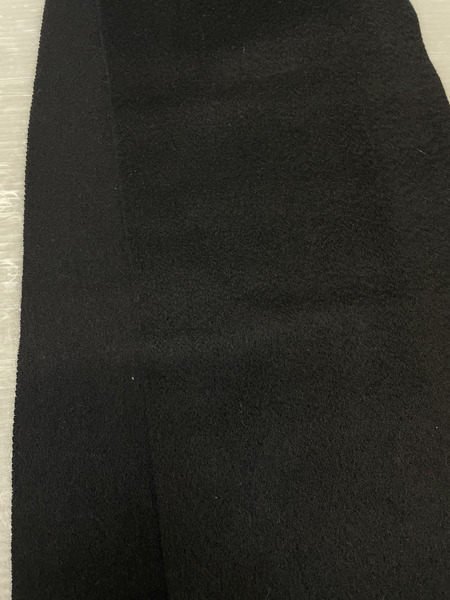 PRADA ロゴ刺繍 ウールカシミヤマフラー 黒[値下]