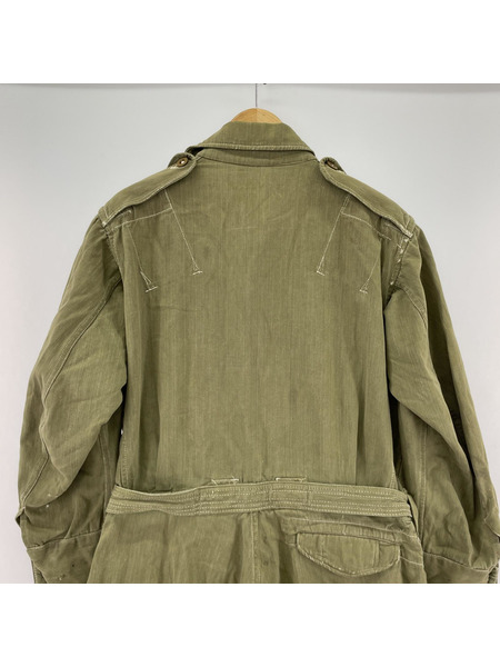 50s イギリス軍 TANK SUITS タンカーススーツ ツナギ/オールインワン グリーンデニム