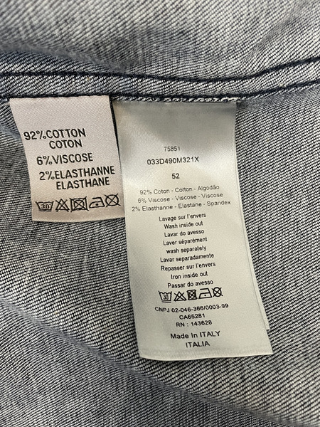 DIOR 23ss OBLIQUE OVER SHIRT オブリークシャツ 52 033D490M321X