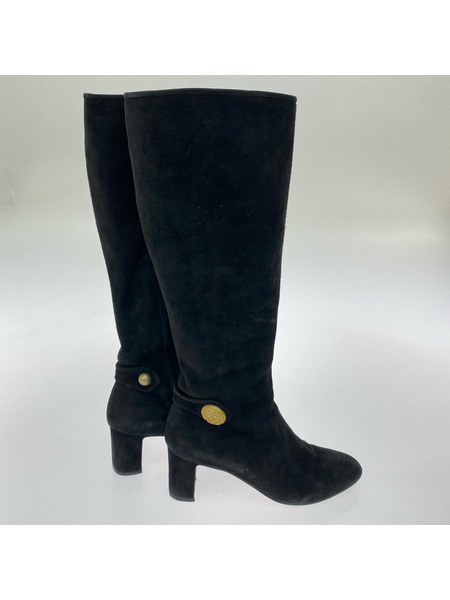 DOLCE&GABBANA ブーツ スエードロングブーツ (37 1/2)