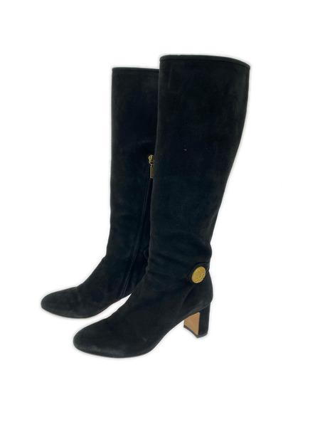 DOLCE&GABBANA ブーツ スエードロングブーツ (37 1/2)