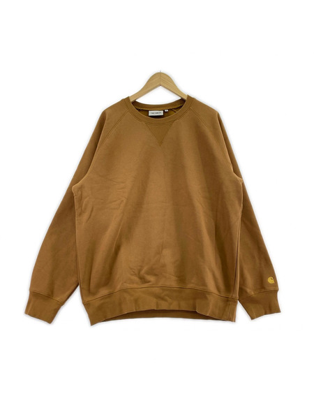 Carhartt スウェット・トレーナー WIP CHASE SWEAT 茶(XL)