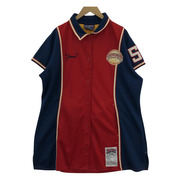 PLATINUM FUBU Harlem/ゲームシャツ/XXXL/NVY[値下]