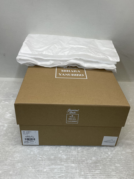 MIHARA YASUHIRO×General Scale TRENT レザーロートップスニーカー 42 ブラック