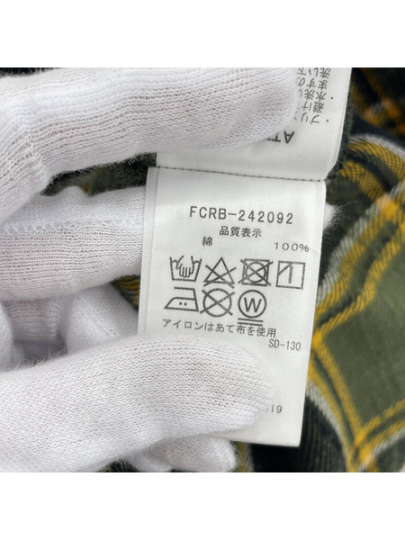 F.C.R.B. 24AW FLANNEL BIG LOGO BAGGY SHIRT L FCRB-242092[値下]