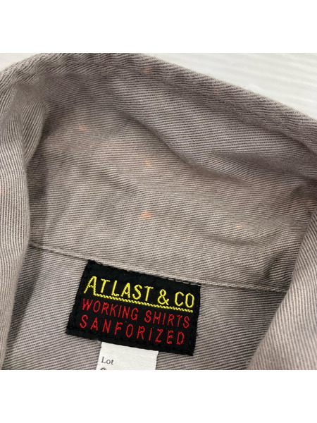長袖シャツ ATLAST COTTON WORK SHIRT 319L 14 1/2