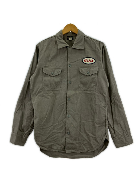 長袖シャツ ATLAST COTTON WORK SHIRT 319L 14 1/2